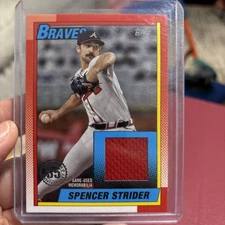 2025 Topps Series 1 - Spencer Strider 1990 Baseball Jersey Relic #T90R-SST