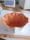 VTG RED WING POTTERY PRISMATIQUE Belle Kogan PLANTER ORANGE & CR 787 NO PEDESTAL