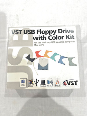 BRAND NEW Vintage VST USB Floppy Drive with COLOR KIT 1999 - DS29