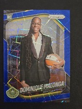 2025 WNBA PRIZM DOMINIQUE MALONGA BLUE VELOCITY PRIZM SP RC #144 VARIATION