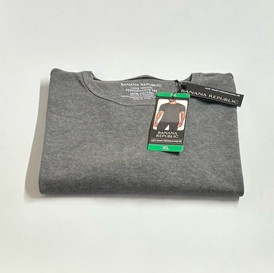 Banana Republic Men s Luxe Touch Performance Tee, Gray, Size XL