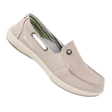 GECKO MAN Arch Support Beżowe Płócienne Wsuwane Półbuty Damskie Rozmiar 7,5