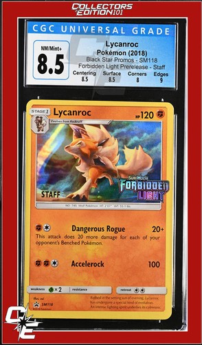 Lycanroc graded CGC 8.5 for sale on eBay