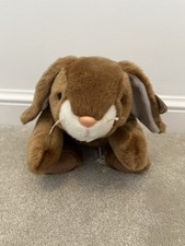 Rentner TY Beanie Buddy Ohren Hase Kaninchen Stofftier Plüschtier mit Etikett