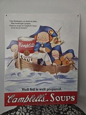 1993 Campbell's Soup Nostalgic Ad Sign - Metal Signs 12x15" 15/20