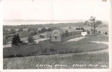 Bird's-Eye View Crystal Downs Beulah MI Michigan 1947 RPPC Photo Postcard COPY