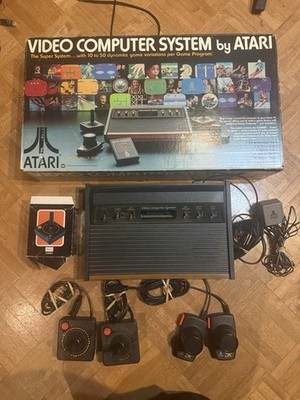 Atari 2600 Heavy Sixer console, with controllers, power supply, BOX (cib)