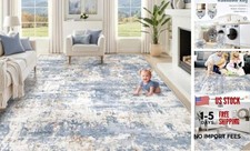 8x10 Area Rugs for Living Room, Washable Modern Abstract Large Area Rug
