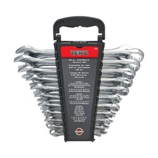 Titan Tools 22 pc. 12 pt. Fully Polished SAE and Combination Wrench Set (17398)