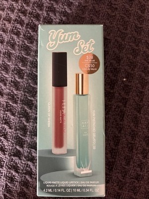 Kayali x Huda Yum Set Pistachio Gelato 33 EDP & Queen of Sheba Liquid Lipstick