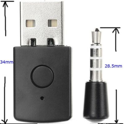 Für PS4/PS5 USB-Sender Adapter  Drahtloser Audio-Adapter Bluetooth-Empfänger