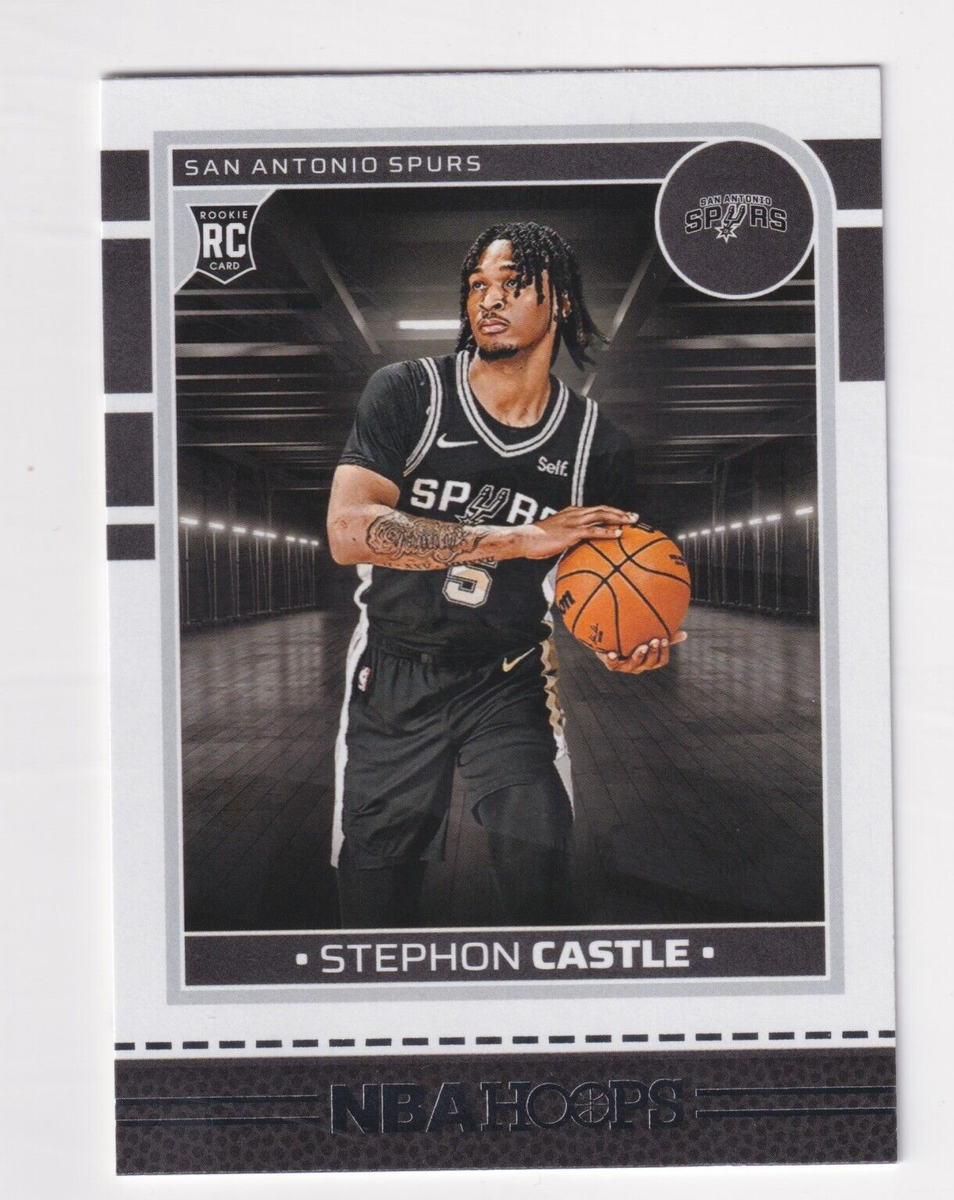 2024-25 Panini NBA Hoops #234 STEPHON CASTLE RC Rookie San Antonio 
