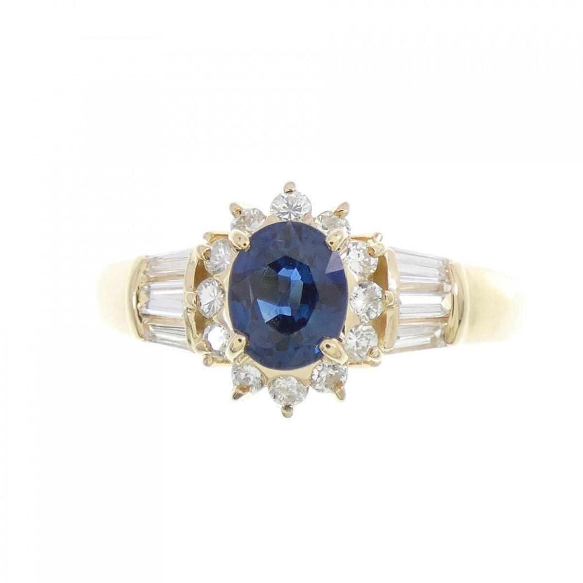 Authentic K18YG Sapphire Ring 0.55CT #260-006-893-6037 | eBay Authentic K18YG Sapphire Ring 0.55CT #260-006-893-6037 | eBay