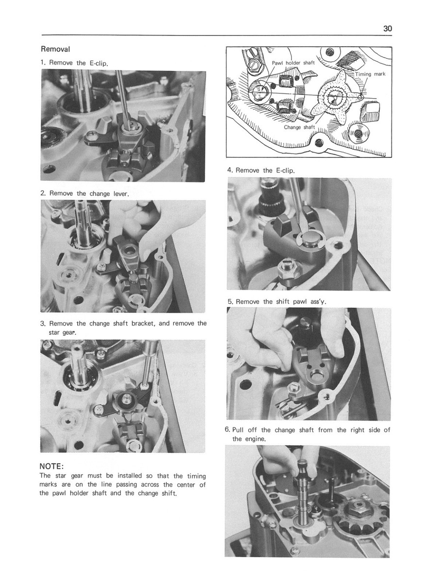 YAMAHA Workshop Manual YB125 YB125E 1973 1974 1975 1976 1977 1978
