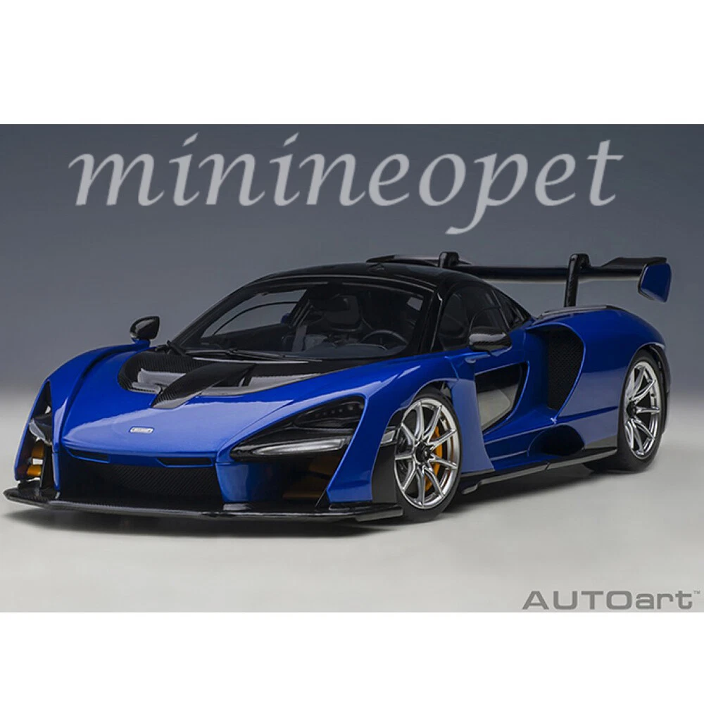 AUTOart 76079 McLAREN SENNA 1 18 MODEL CAR TROPHY KYANOS BLUE