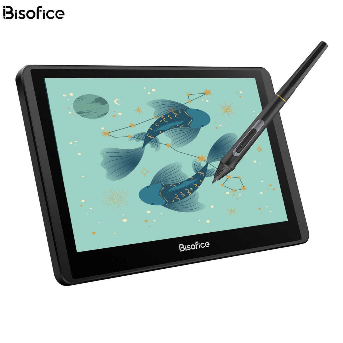 Drawing Pad Low Budget Tablet With Stylus Bisofice 12HD-A H-IPS