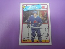 1988-89 Topps Hockey Anton Stastny #98 Auto