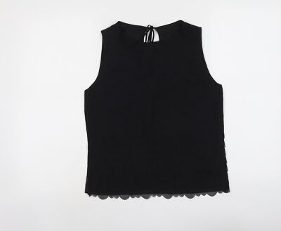 Max Studio Damen Tank schwarz Polyestermischung Größe S