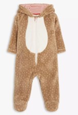 John Lewis Christmas Reindeer All in One Age 0-3 Months *BNWT*