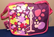 AUTÉNTICA MOCHILA MENSAJERA ESCOLAR CHENSON NUEVA CON ETIQUETAS ROSA PANTER Niñas Multi-bolsillo