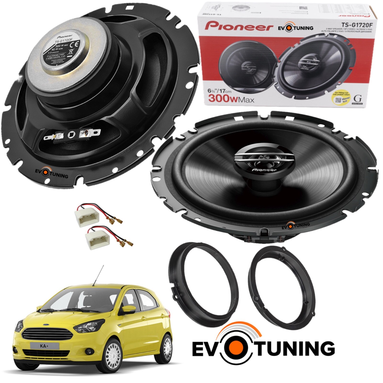 Upgrade Casse Ford KA+ Plus Pioneer Anteriori | Ricambio Audio
