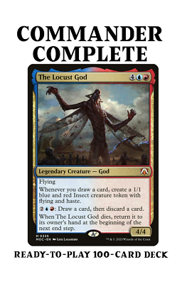 The Locust God CARD DRAW TOKENS IZZET Magic MTG Custom Commander Deck | eBay