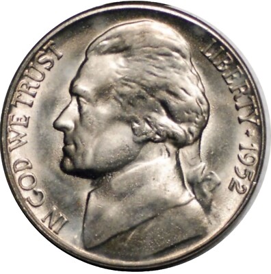 1952-P Gem BU Nickel from OBW Roll  Best Value On EBay   Free S&H W/Tracking!