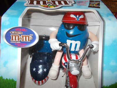 NEW M&M's Red White & Blue Motorcycle Dispenser GIFT QUALITY | eBay