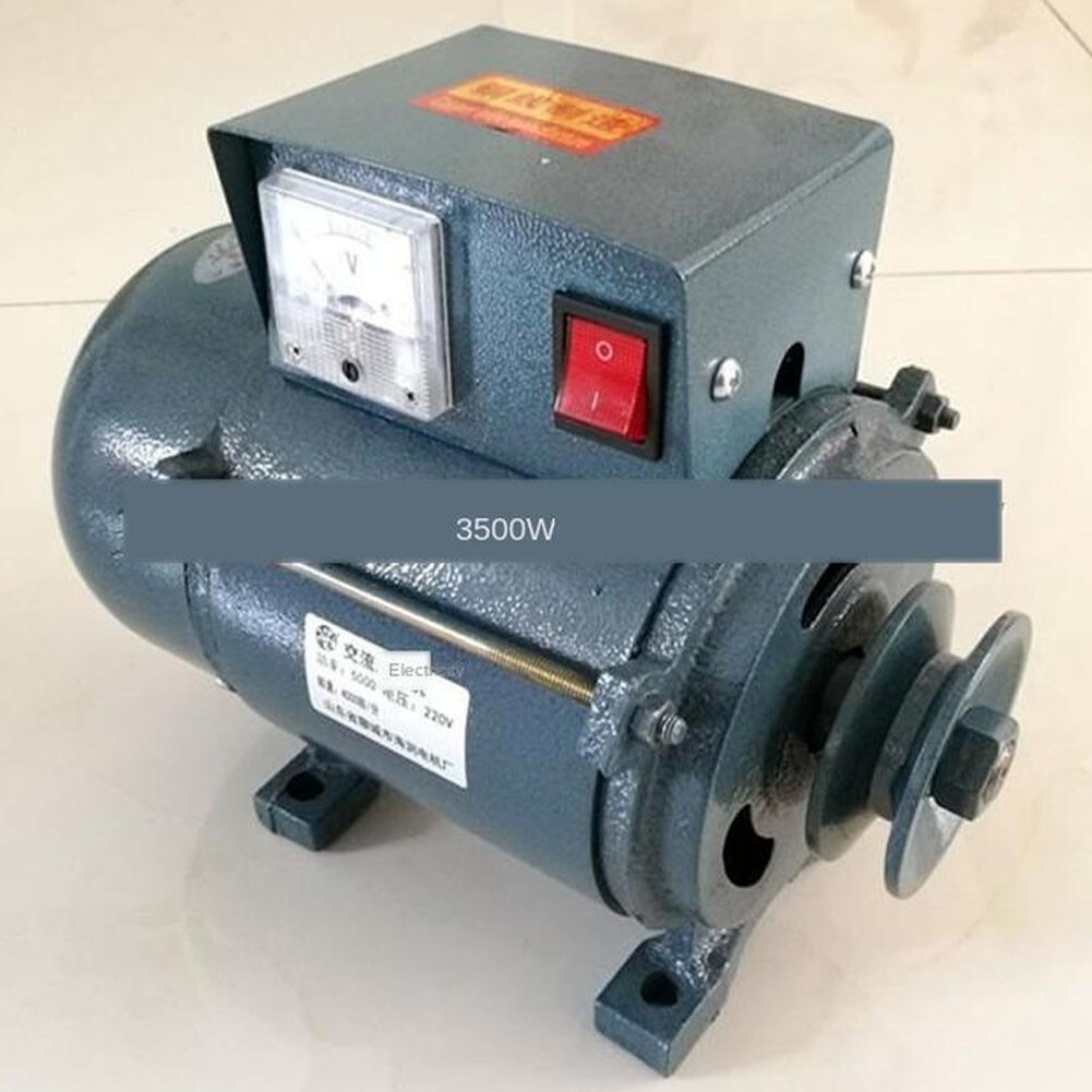 Génératrice à Aimant Permanent 3500W/7000W 220V - Type Poulie, Petite, Haute Puissance, Neuf