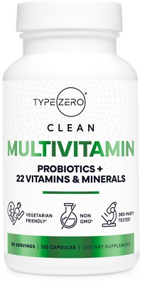 TypeZero Multivitamin Capsules (120 capsules) (1300 mg) - GMO-Free