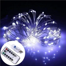 5-20M 50/100/200LED Copper Wire Party USB Twinkle LED String Fairy Lights Remote