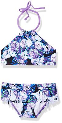 Kanu Surf Girls' Mahina Halter Bikini 2-Piece Swimsuit Purple Size 10