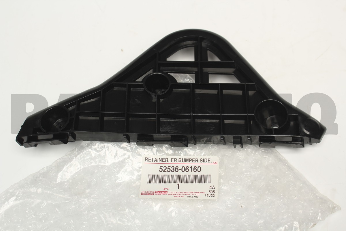 THA60% ×2 THA60%H4CBH20%×2 5253606160 Genuine Toyota RETAINER, FRONT BUMPER SIDE, LH 52536