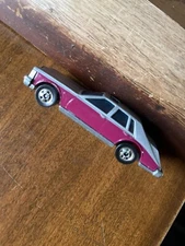 Vtg 1980 Mattel HOT WHEELS Cadillac Seville Sedan Tu-tone Silver Maroon Diecast