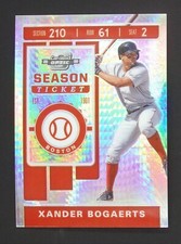 2020 Panini Contenders Optic Xander Bogaerts 140/299 Hyper Prizm #29 Red Sox