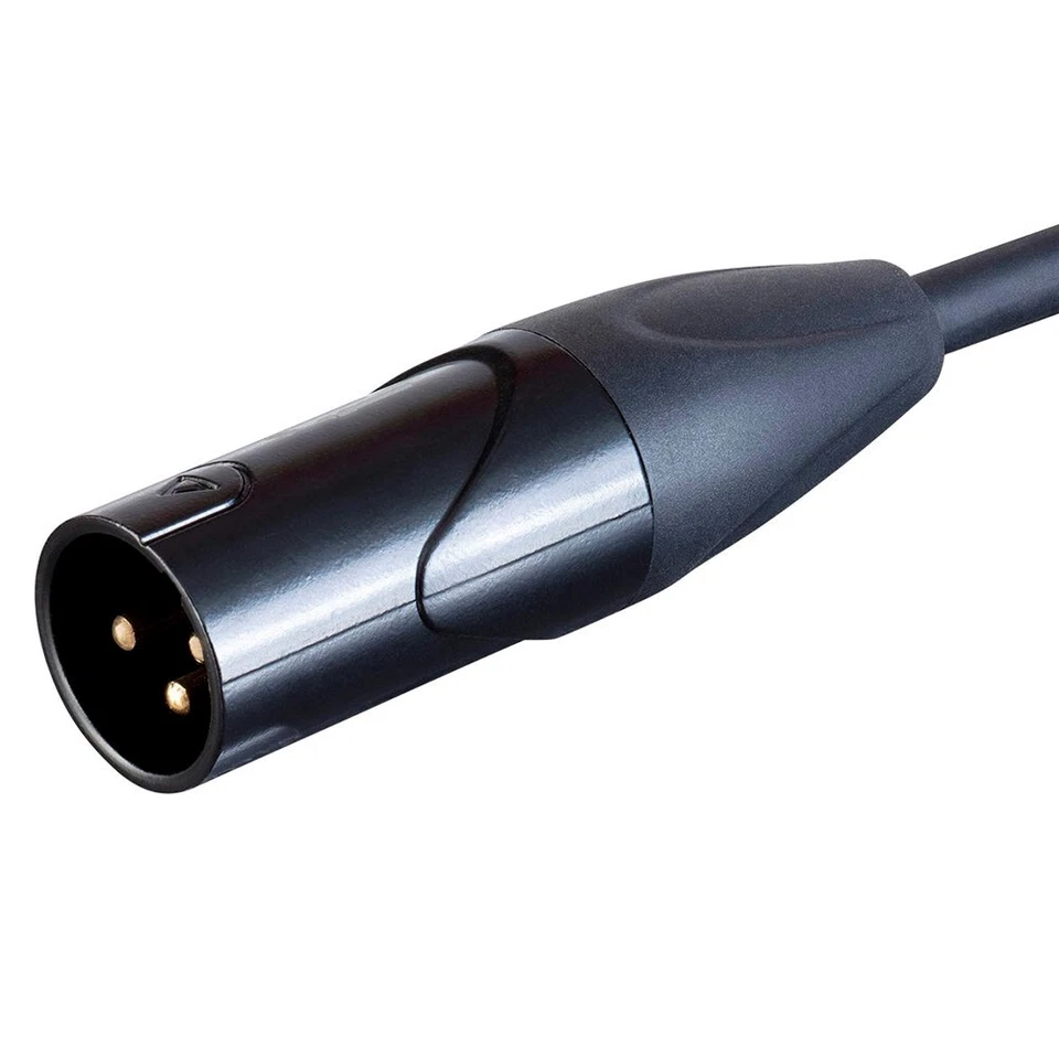 1FT 3-Pin XLR Male to RCA Male Professional Microphone Audio Cable 24AWG Gold - Image 3 of 4