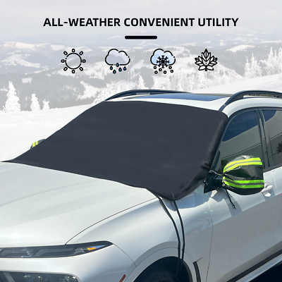 #ad Car Windshield Snow Cover Sun Shade Winter Dust Rain Ice Frost Guard Protector $10.29