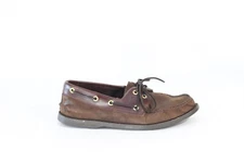 Sperry Original Boat Shoe Mens 9 Brown Leather Moccasin Slip on Classic preppy