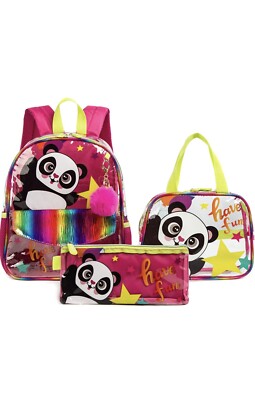 mohco clear kids backpack girls toddler panda | eBay