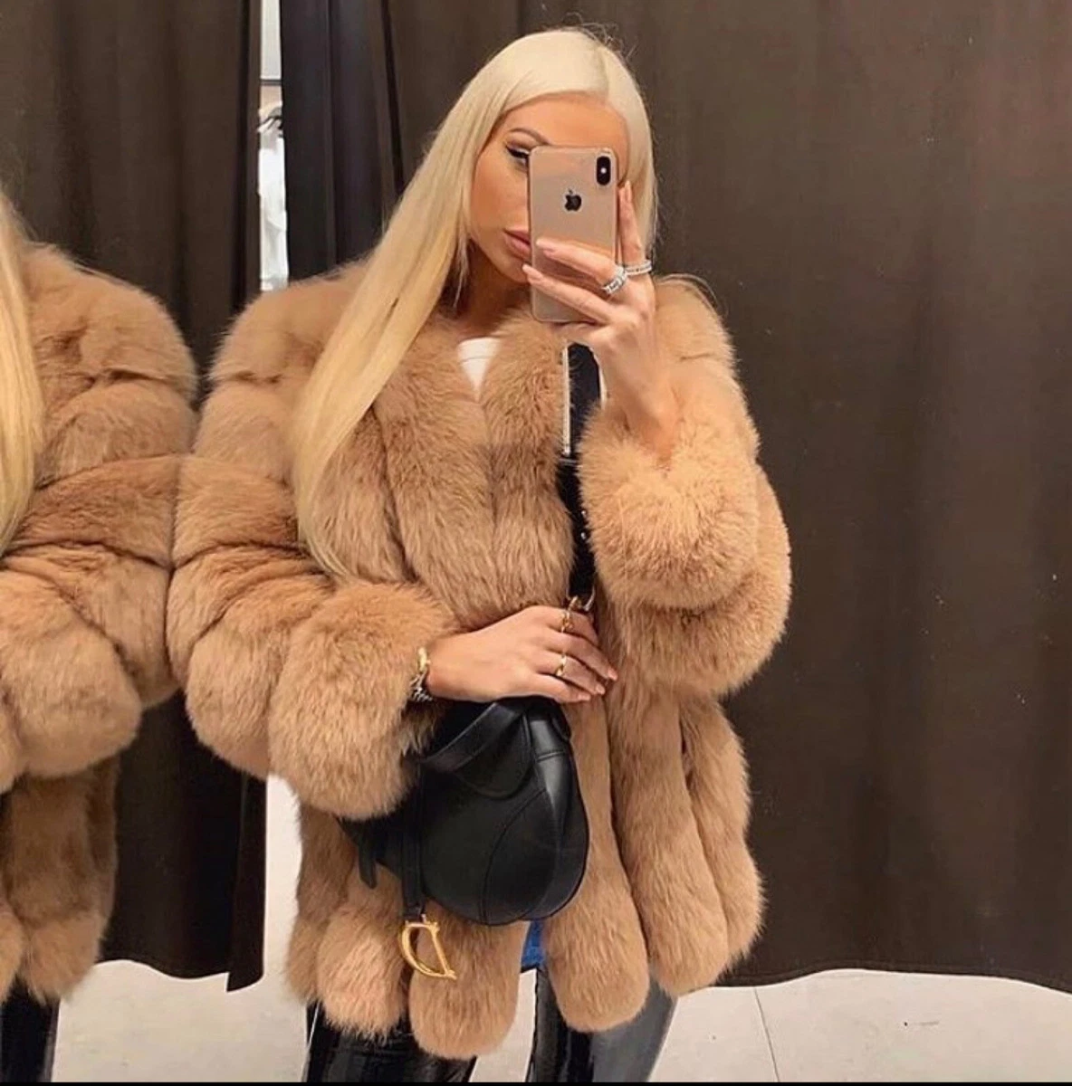 Natural fur 2025 coats online
