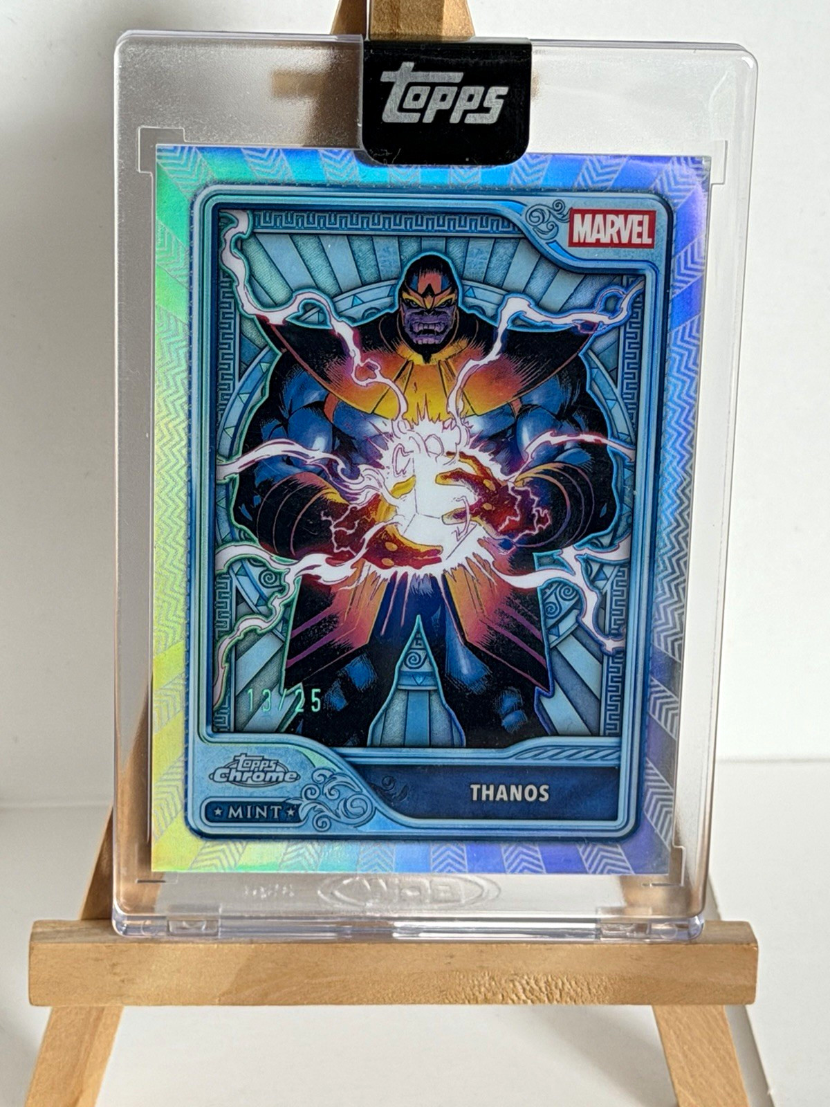 2026 Topps Mint Marvel Thanos #117 Platinum Card Serial Numbered 13/25