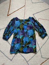 marimekko Bluse Gr. 38 mehrfarbig blau Muster...