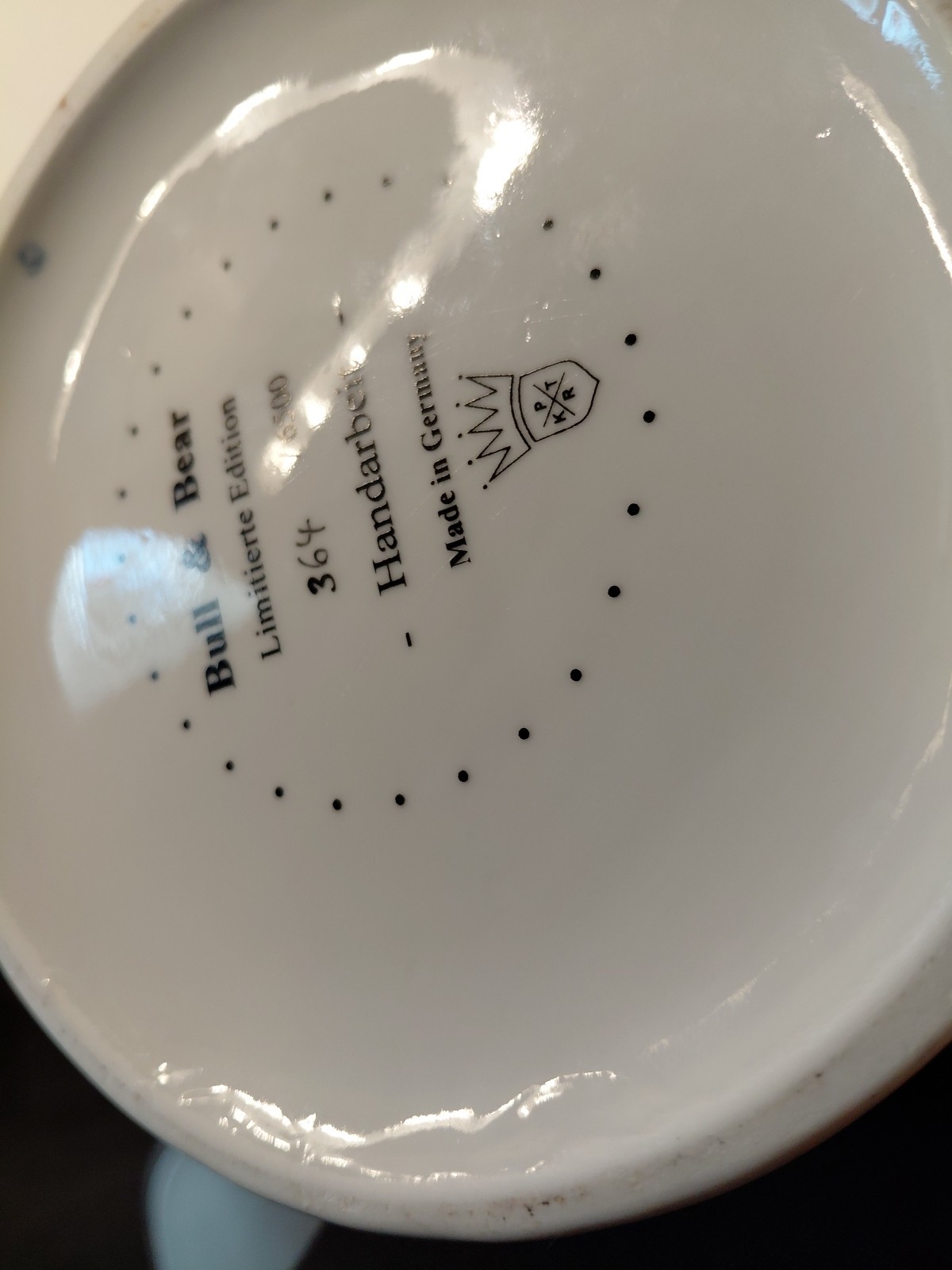 Bull And Bear Handarbeit Wall Street Themed Made Germany Limited Edition 11 Inch