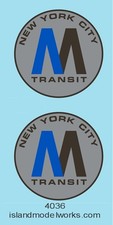 4036 O scale subway decals
