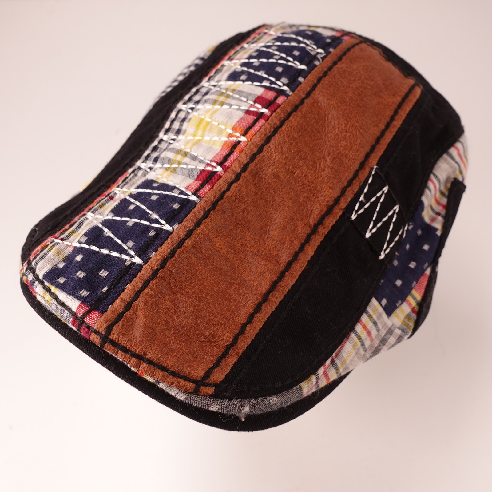 Famonet Patchwork Flat Cap Men's Adjustable Cotto… - image 1