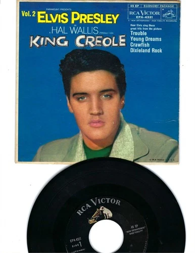 4 SONG EP- ELVIS PRESLEY- "KING CREOLE" VOL. 2- RCA VICTOR EPA-4321