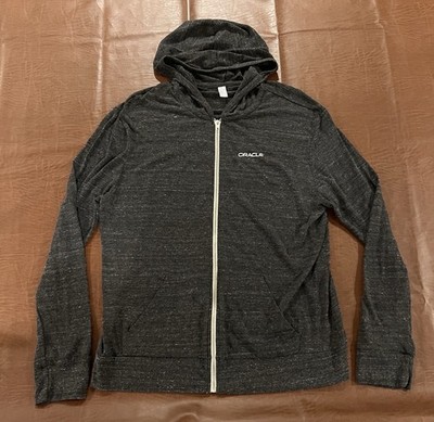 Oracle Technology Company Full-Zip Hoodie Sweatshirt - Tagged 2XL (Fit L / XL)