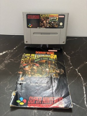 Nintendo SNES - Donkey Kong Country 2 - Top Mit Anleitung