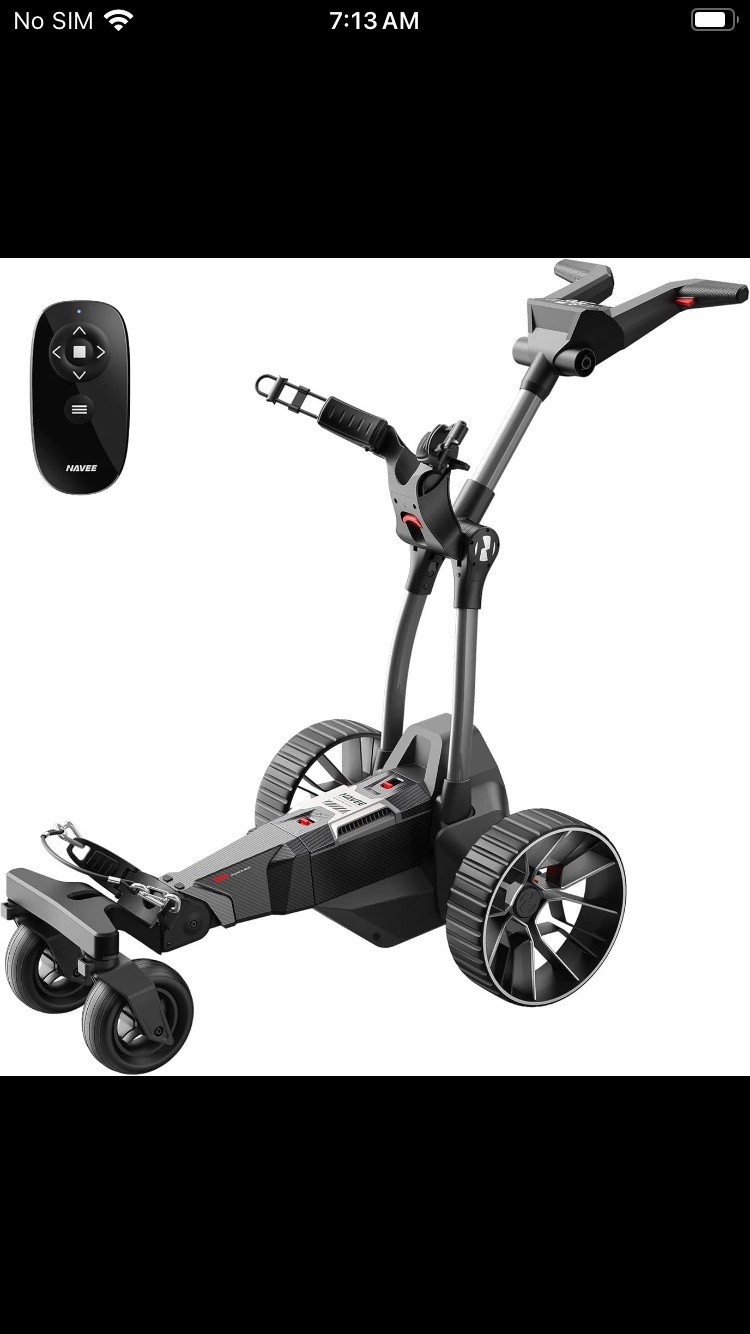 NAVEE Birdie 3X Auto Follow Electric Golf Push Cart Remote Foldable-Open Box