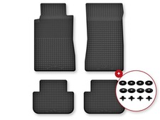 Gummifußmatten für Mercedes C 190 W201 1982-1993 4tlg Schwarz mit Stopper Gummifußmatten für Mercedes C 190 W201 1982-1993 4tlg Schwarz mit Stopper